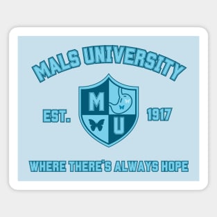 MALS University (Where There's Always Hope & Butterfly) Magnet